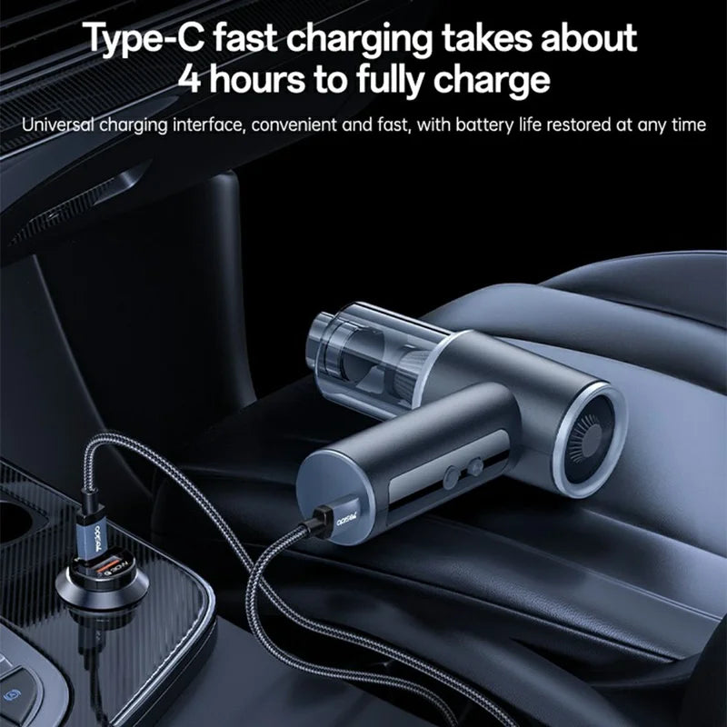 YESIDO VC15 Cordless Car Vacuum Cleaner with LED Display 100 Speeds Adjustable 10000Pa Powerful Suction Dust Blower