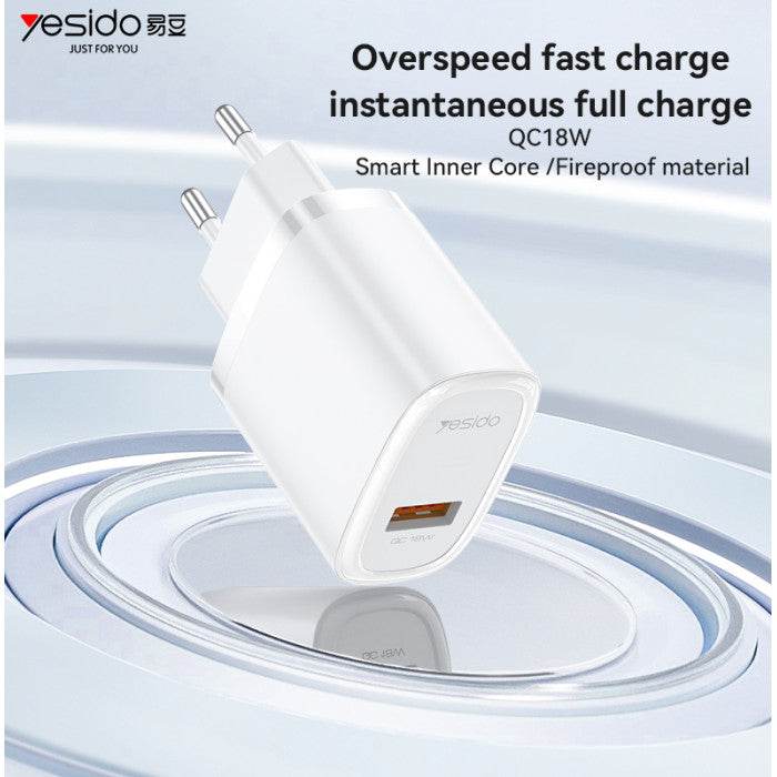 YC66C EU 18W Fast Charging Charger(USB Port)