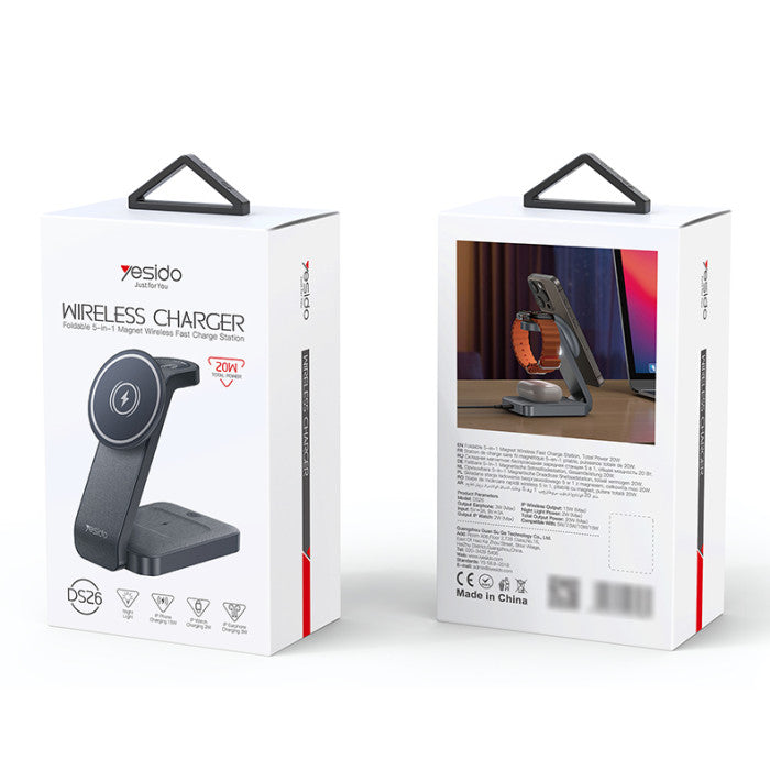 DS26 3 In 1 Folding Wireless Charging Dock