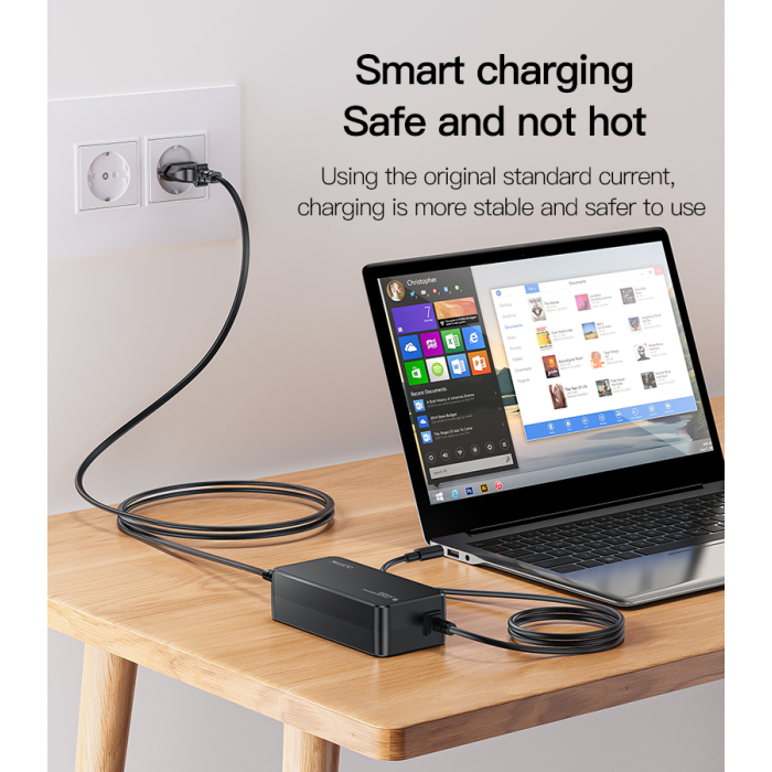 Yesido CG11E 65W Fast Charging EU Standard Laptop Adapter Charger