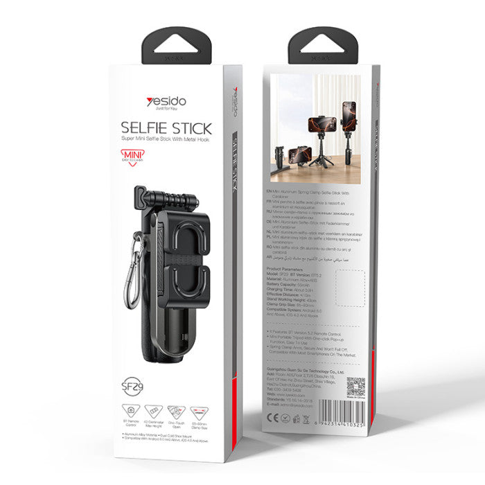 Yesido SF29 43CM Length Tripod Mini Selfie Stick