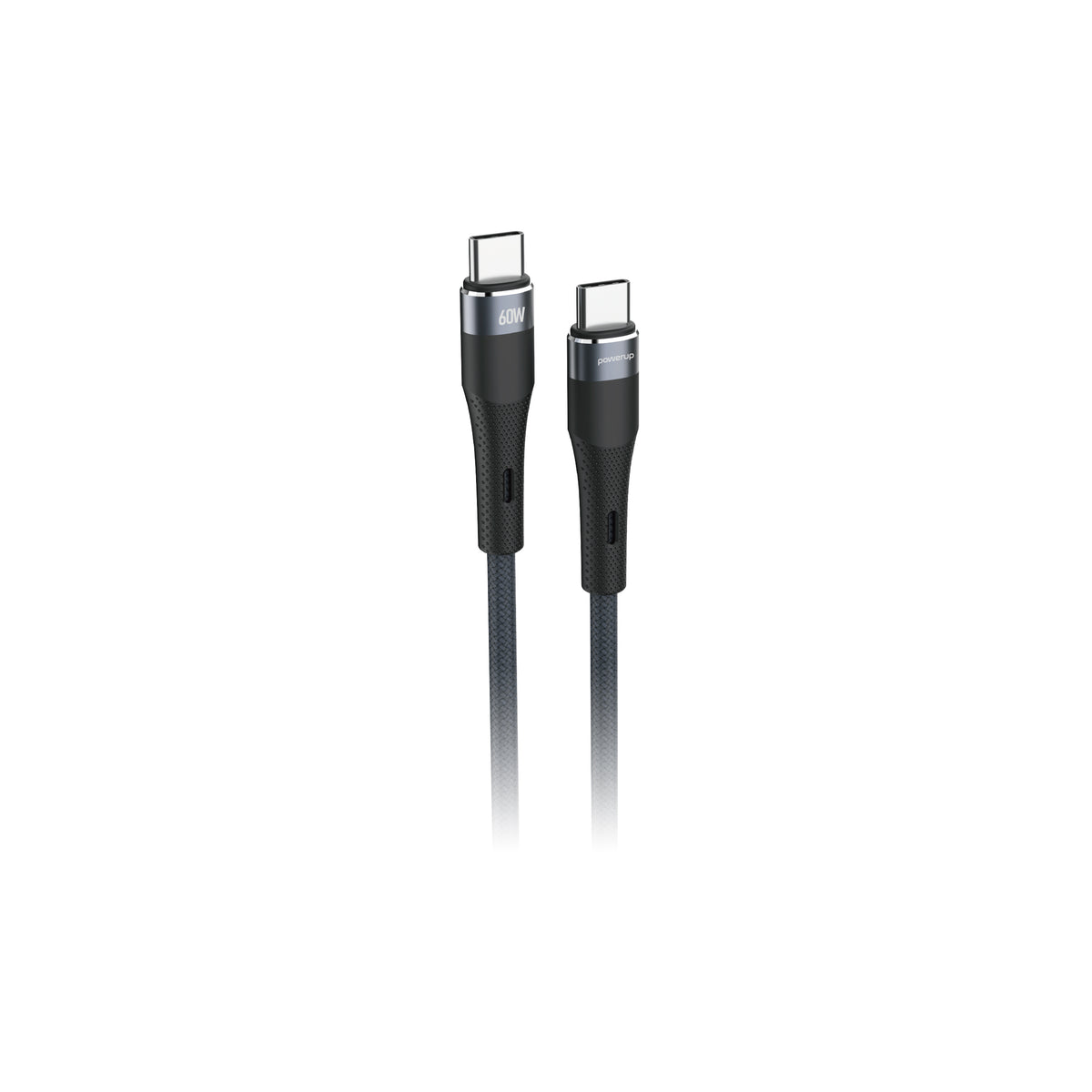 Power Up CC-15 - Type C To Type C 60W Fast Charging Nylon Cable, 1M