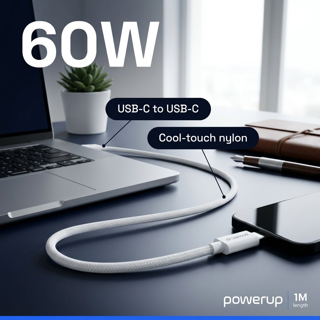 Powerup ICC-15 cable c to c 60w