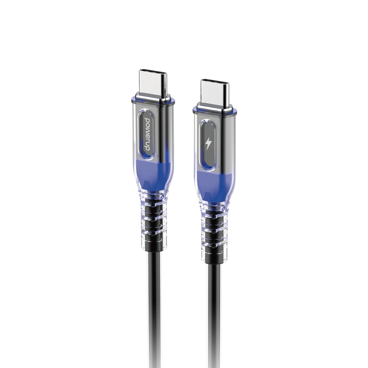 PowerUp SC-11 - Type C To Type C 60W Fast Charging Cable, 1M-Black