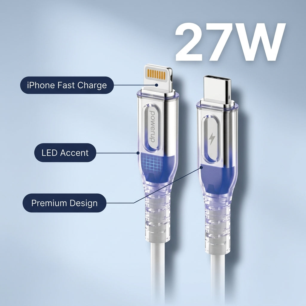 PowerUp SCL-12 Usb-c To Lightning Cable 27W 1M