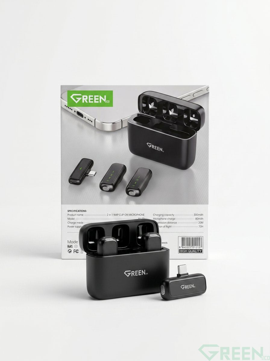 GREEN 2 IN 1 MICROPHONE -02