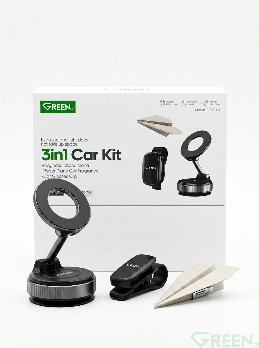 GREEN 3 IN 1 CAR KIT