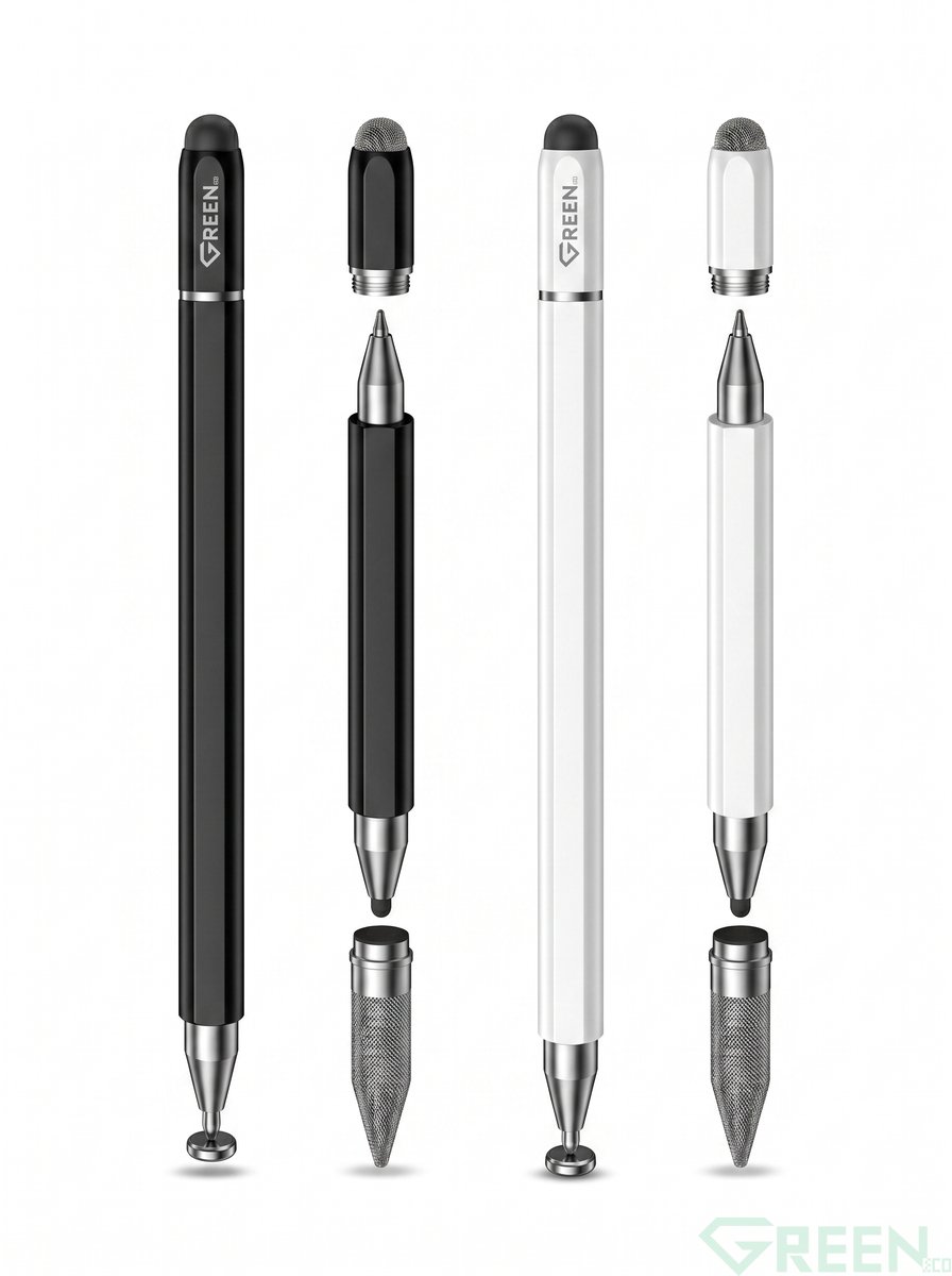 GREEN 3 IN 1 CAPACITIVE PEN