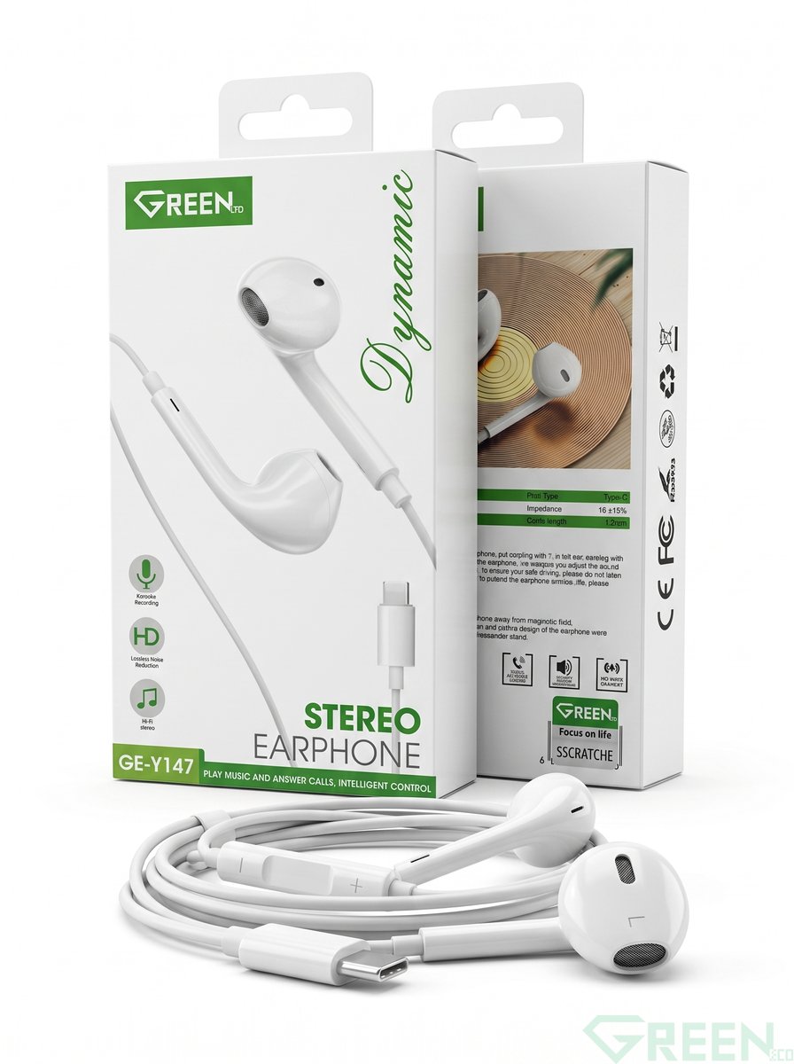 GREEN EARPHONE TYPE C