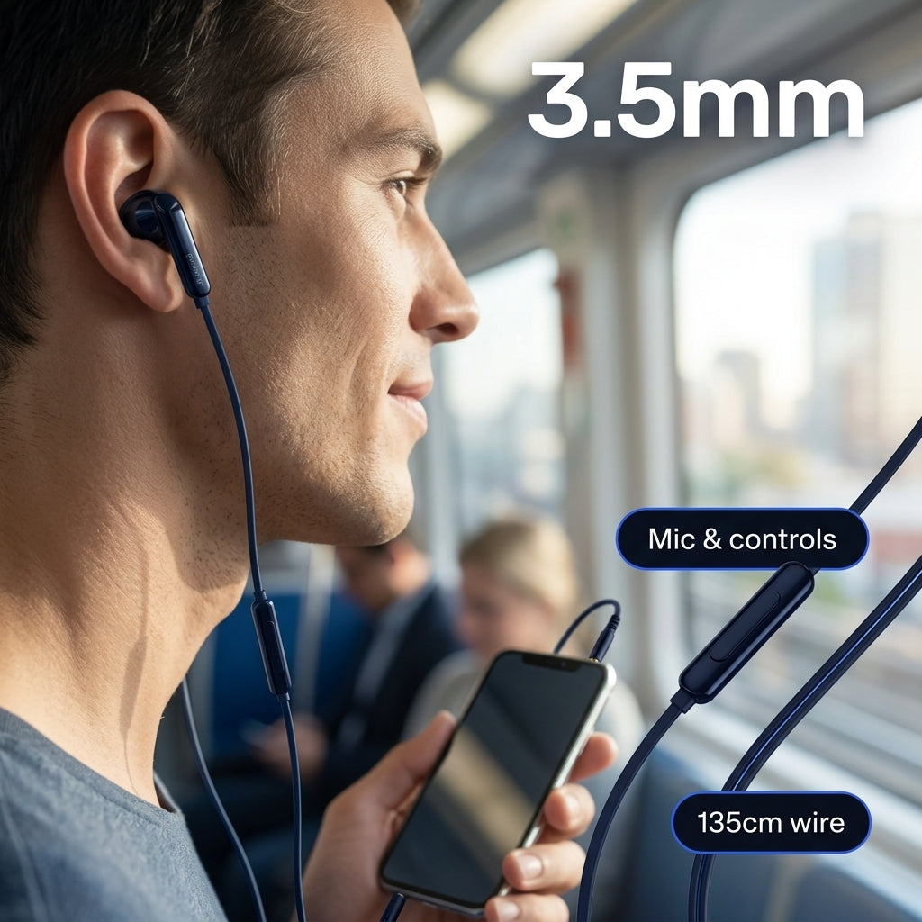 PowerUp x-300 - Pure Sound Earphone With 3.5mm Connector BLACK