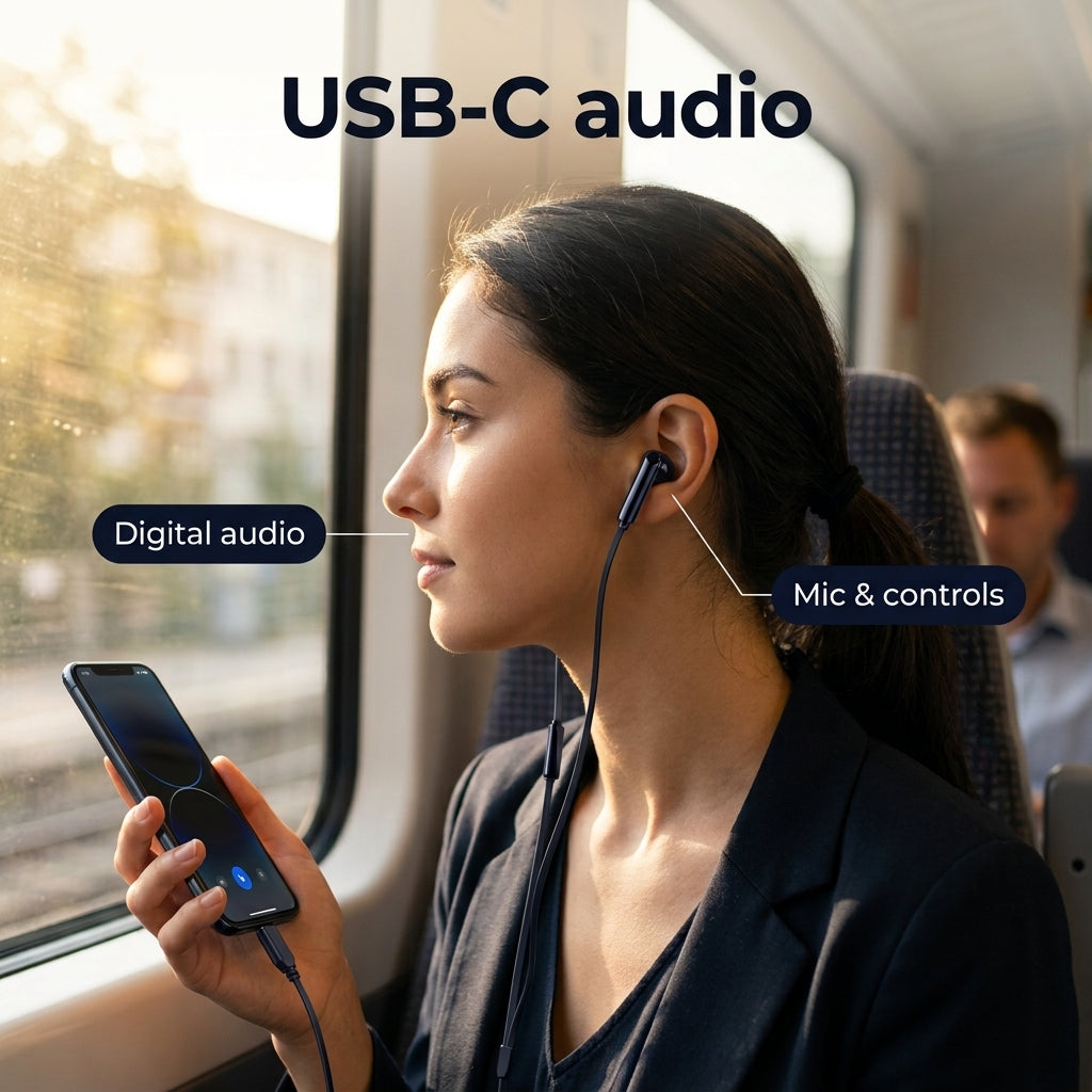 PowerUp - x 400 Sound Earphones with , Type-C Connector