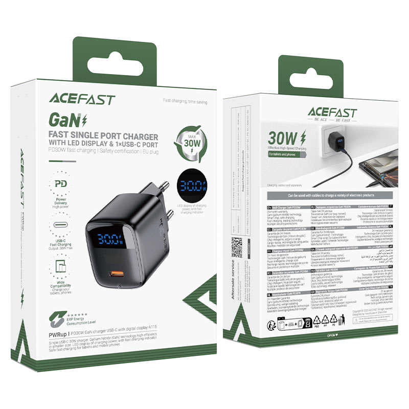 Fast Charge Wall Charger A115 PD30W GaN