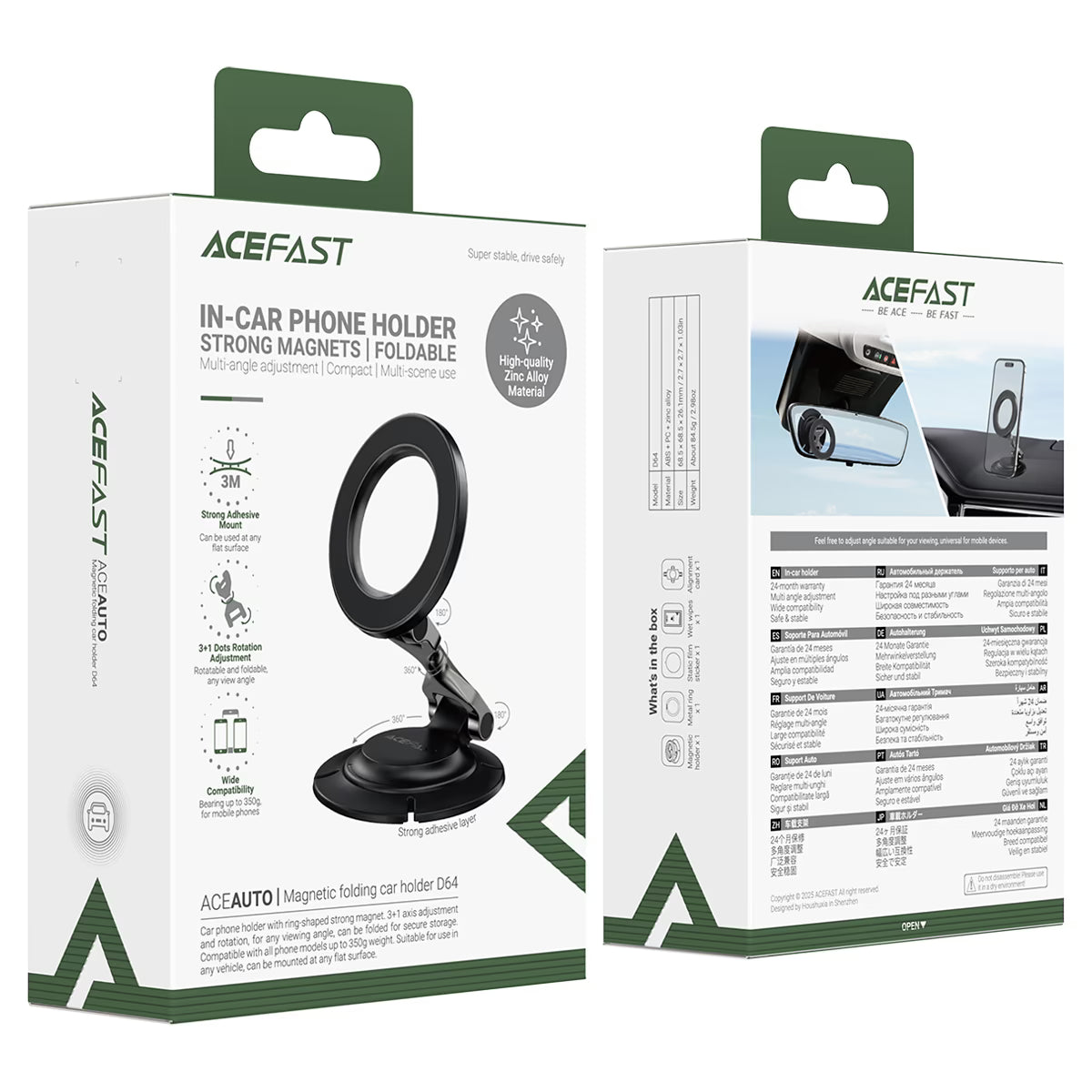 Car Mount Magnetic Holder D64
