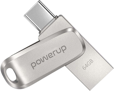 PowerUp - Dual Flash Memory Drive Type-C 64GB
