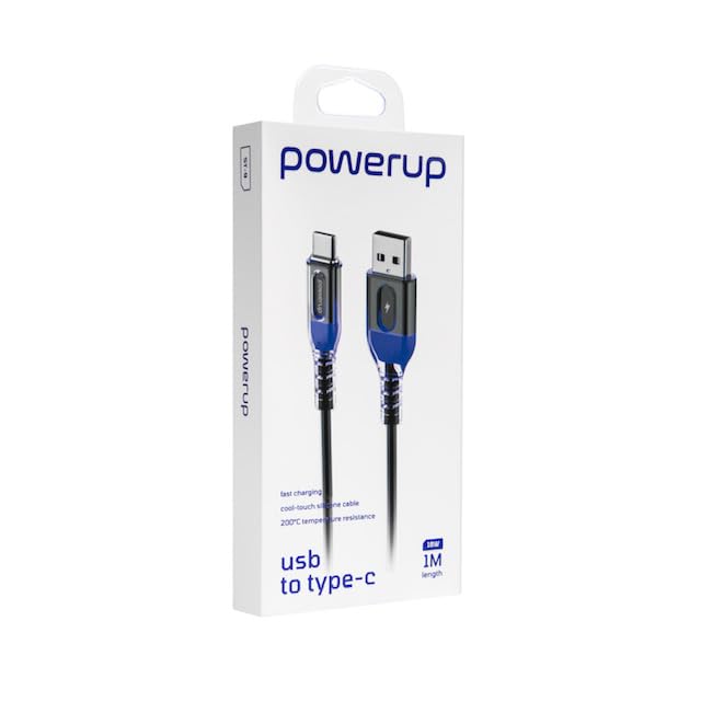 PowerUp ST-13 Usb-a To C Cable 18W 1M