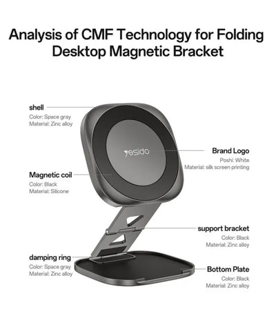 Folding desktop magnetic stand C301