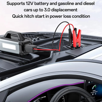YESIDO VC13 5 in 1 Car Jump Starter 150PSI Tire Inflator Pump 10000mAh Power Bank with Emergency Light
