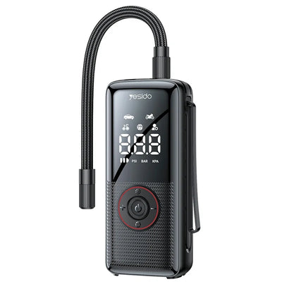 YESIDO VC17 Multi-function Wireless Tire Inflator for Car / Bicycle / Basketball Portable Air Compressor with LED Display