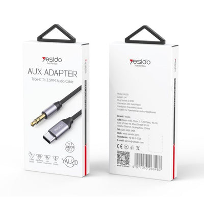 YAU20 Type-C to 3.5mm Plug Audio Adapter