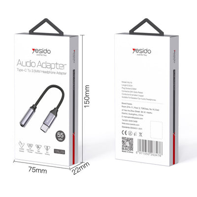 YAU19 Type-C to 3.5mm Port Audio Adapter