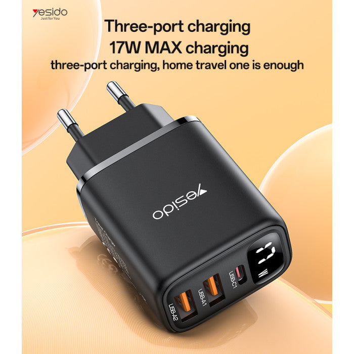 YC67 EU 17W Power Display Wall Charger