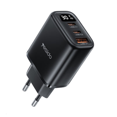YC69 EU 30W Power Display Fast Charging Wall Charger