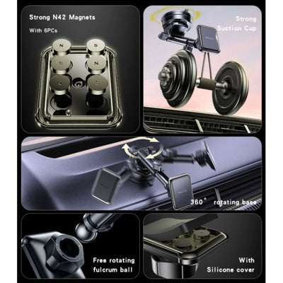 C263 Magnetic Suction Cup Phone Holder
