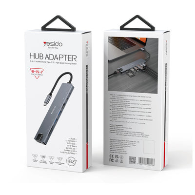 HB27 Eight in One USB Hub