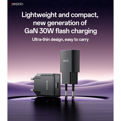 YC74 EU 30W GaN Fast Charging Ultra-thin Charger(TC)