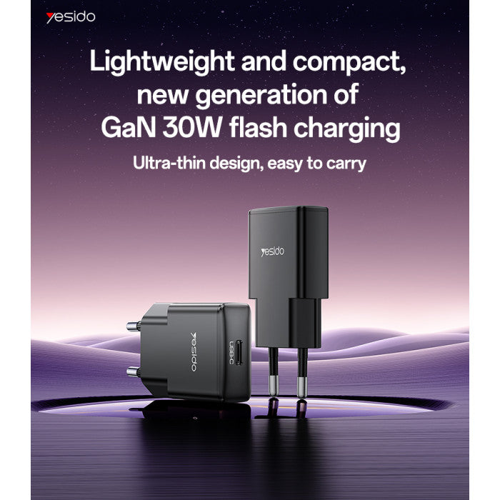 YC74 EU 30W GaN Fast Charging Ultra-thin Charger(TC)