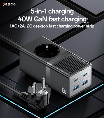 HOME CHARGER YESIDO MC35 BLACK