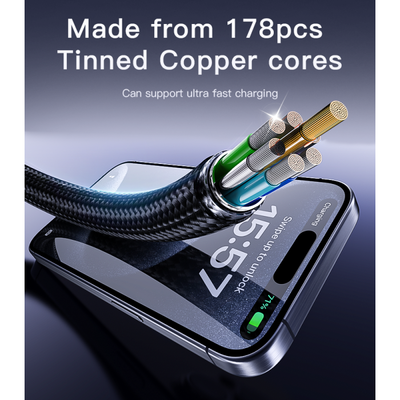 CA183 Type-C To Type-C 60W Fast Charging Data Cable