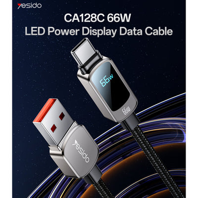 CA128C USB To Type-C 66W Power Display Data Cable
