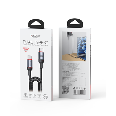 CA186 2M Type-C To Type-C 240W Fast Charging Data Cable