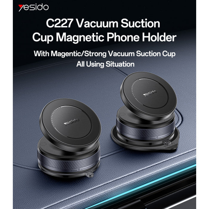 Yesido C227 Magnetic Vacuum Suction Cup Car Phone Holder