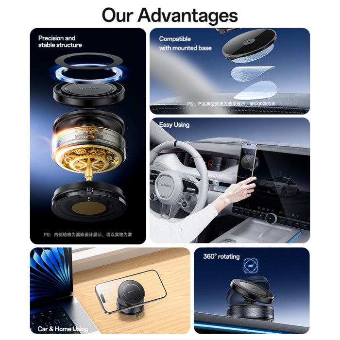Yesido C227 Magnetic Vacuum Suction Cup Car Phone Holder