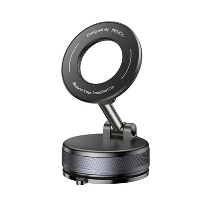 Yesido C228 Foldable Clamp Arm Magnetic Vacuum Suction Cup Car Phone Holder