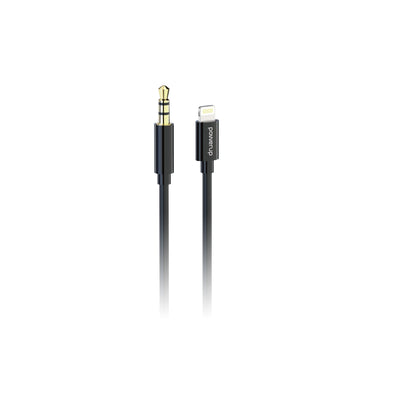 كابل الصوت من باور اب  AX-3 بطول 1 متر من 3.5 ملم إلى لايتينج