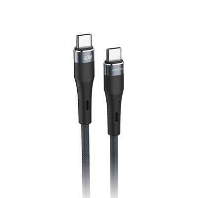 Power Up CC-15 - Type C To Type C 60W Fast Charging Nylon Cable, 1M