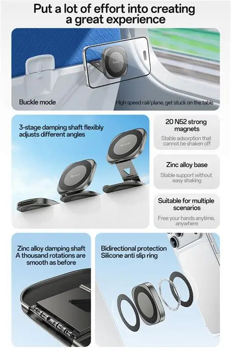 Folding desktop magnetic stand C301