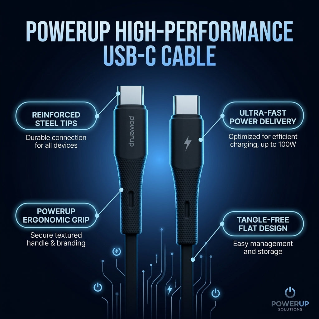 PowerUp SC-7 Usb-c Cable 60W 1M