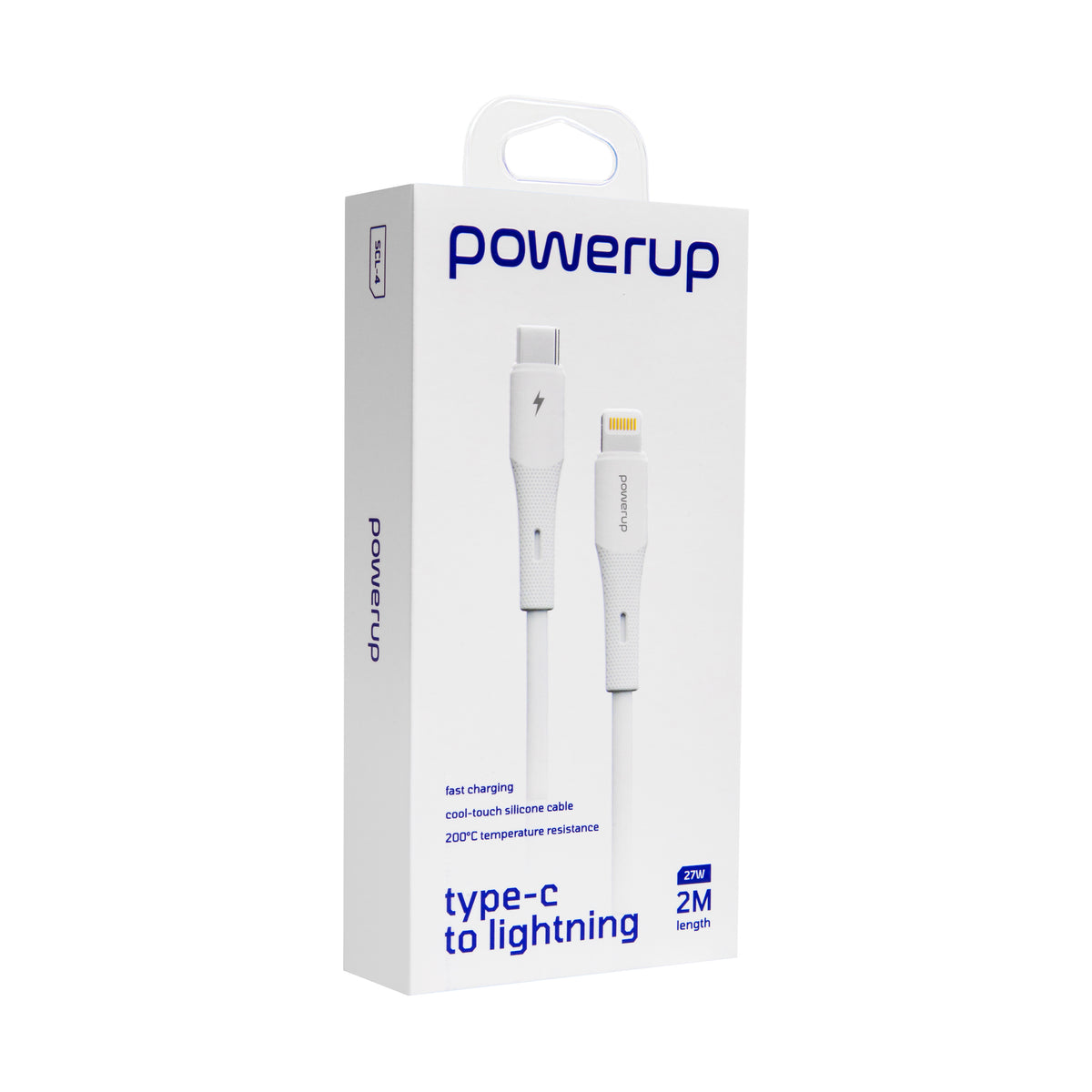 كابل SCL-4 من باور اب USB-C إلى لايتينج بطول 2 متر
