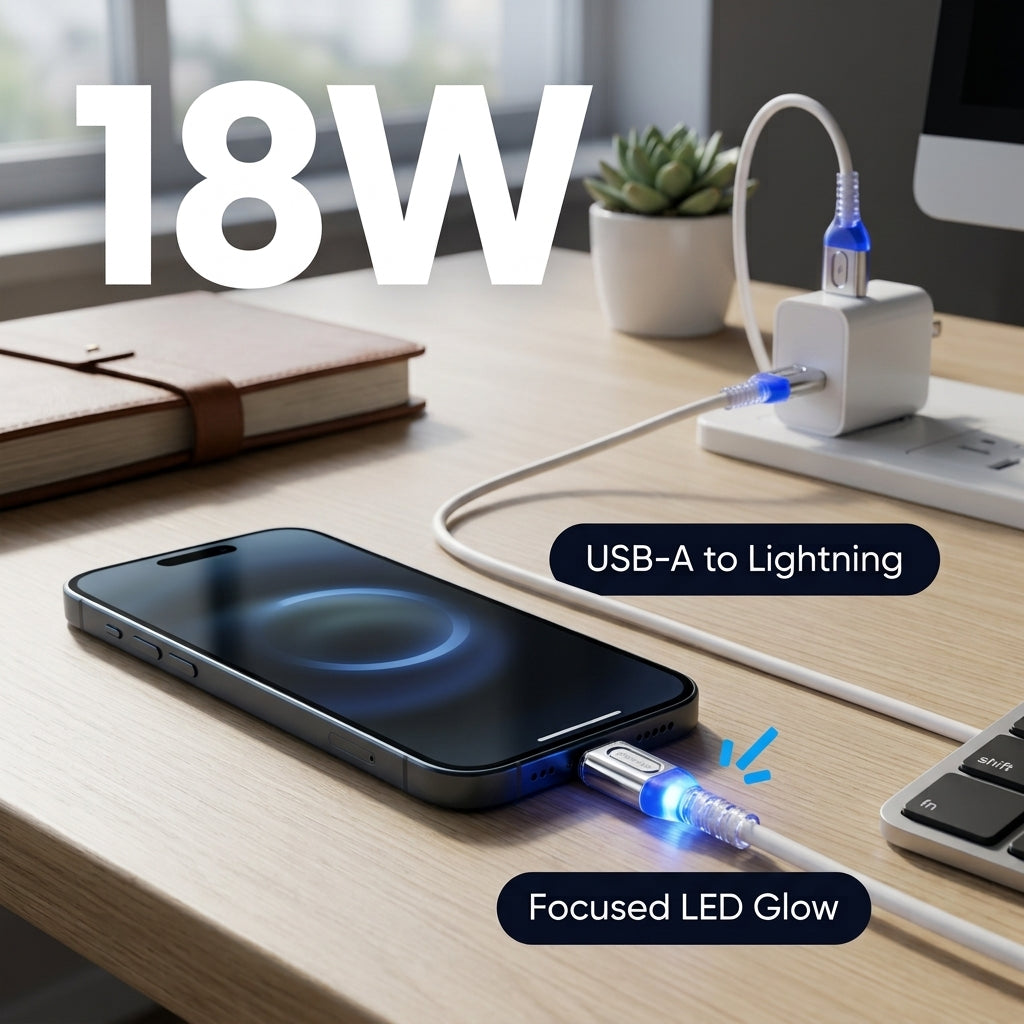 PowerUp SL-10 Usb-a To Lightning Cable 18W 1M
