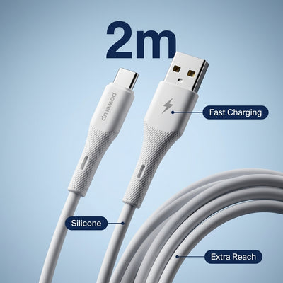 PowerUp ST-1 Usb-a To Type-c Cable 18W 2M
