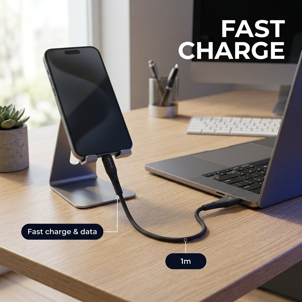 PowerUp CT-5 Usb-a To Usb-c Cable  1M