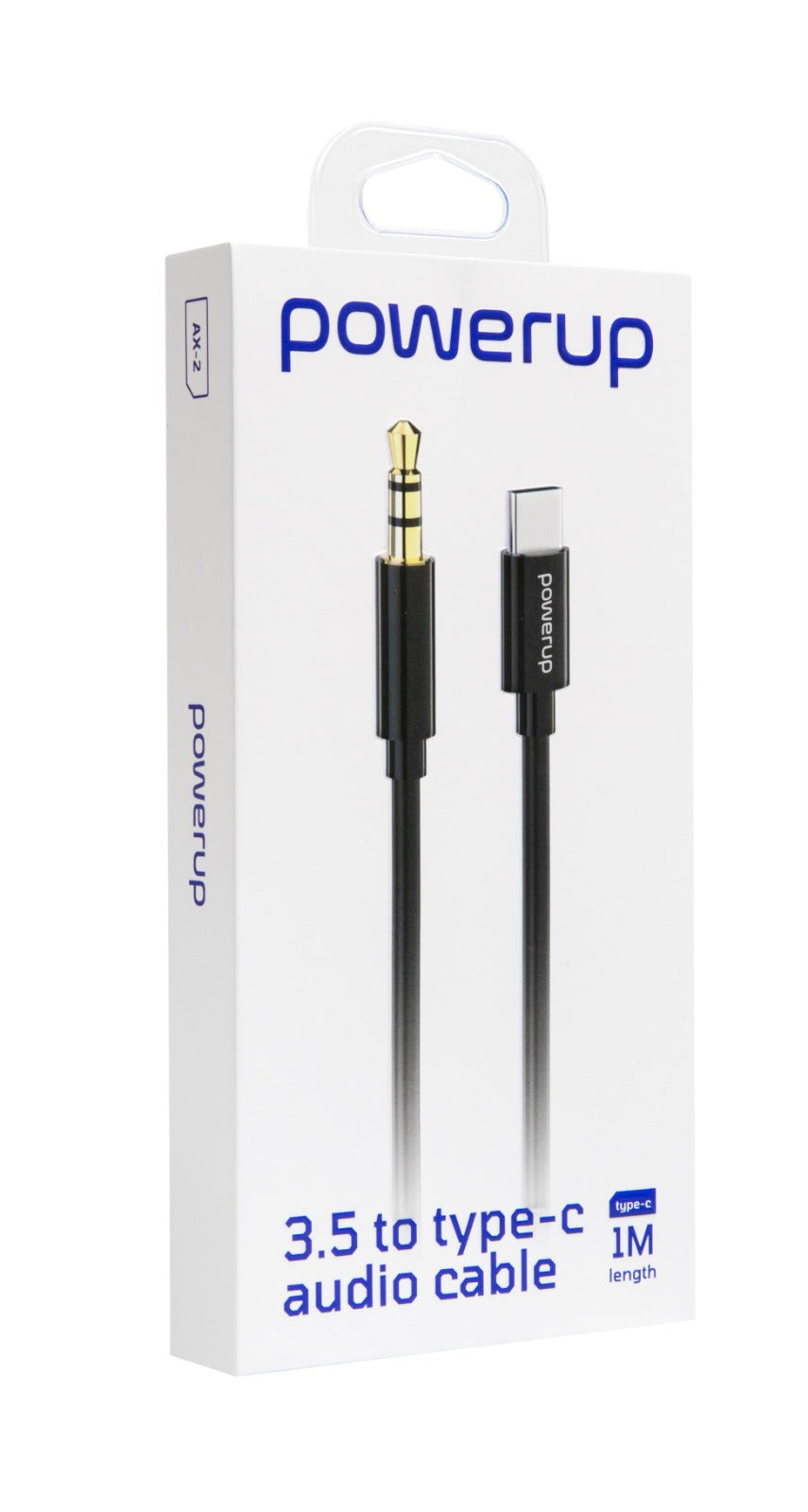 PowerUp AX-2 Audio Cable 3.5mm to USB-C – 1 Meter