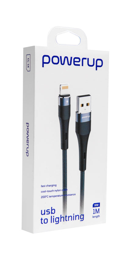 PowerUp SL-14 Usb-a To Lightning Cable  1M