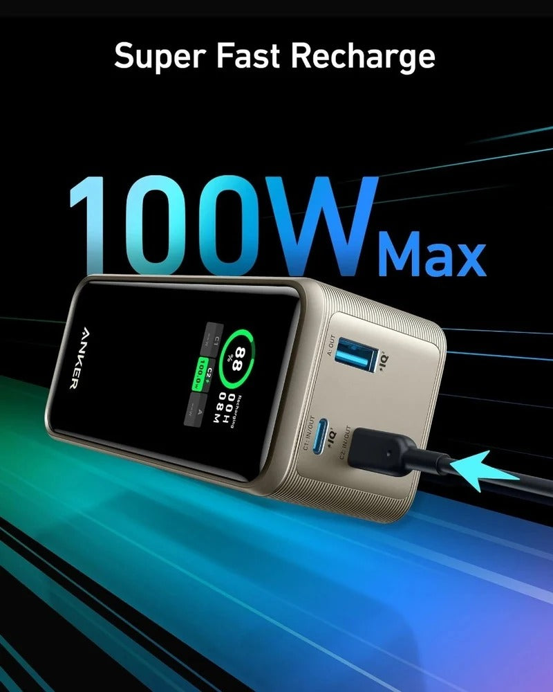 Anker Prime Power Bank 20,000 mAh Digital Display