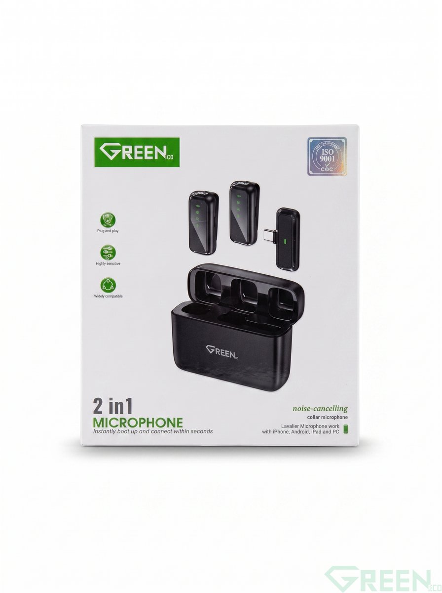 GREEN 2 IN 1 MICROPHONE -02