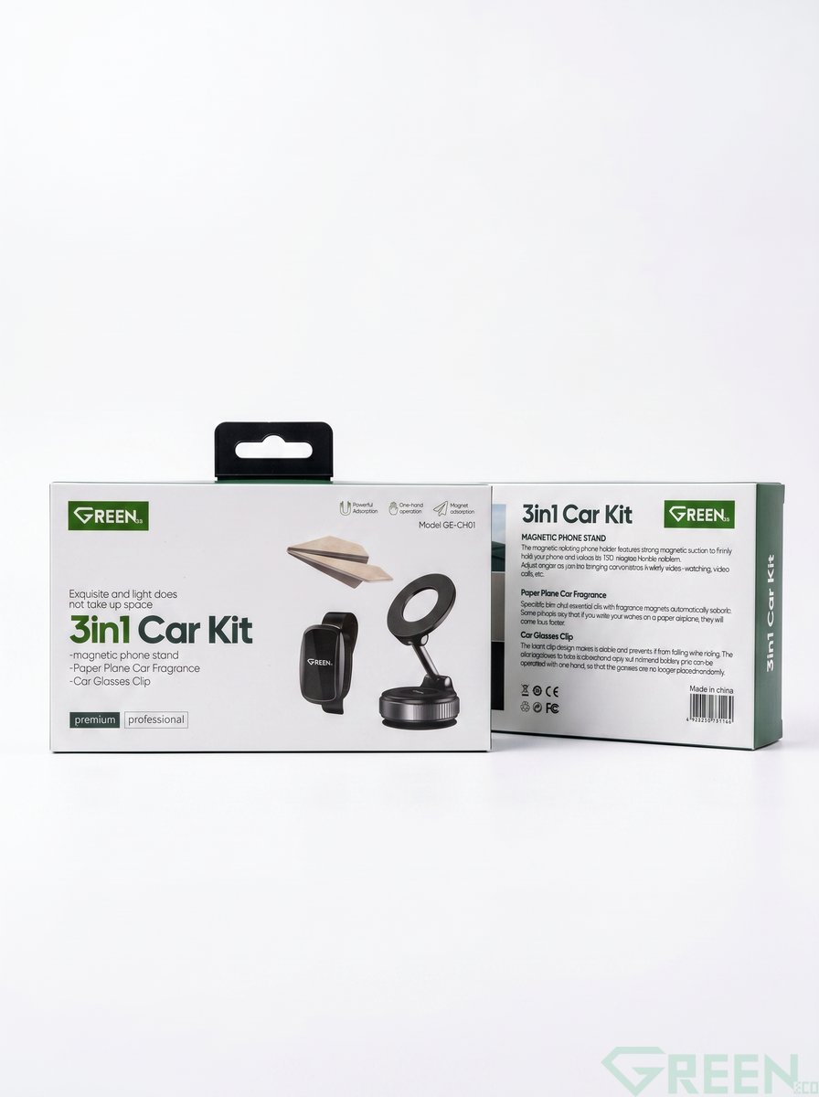 GREEN  3 IN 1 CAR KIT